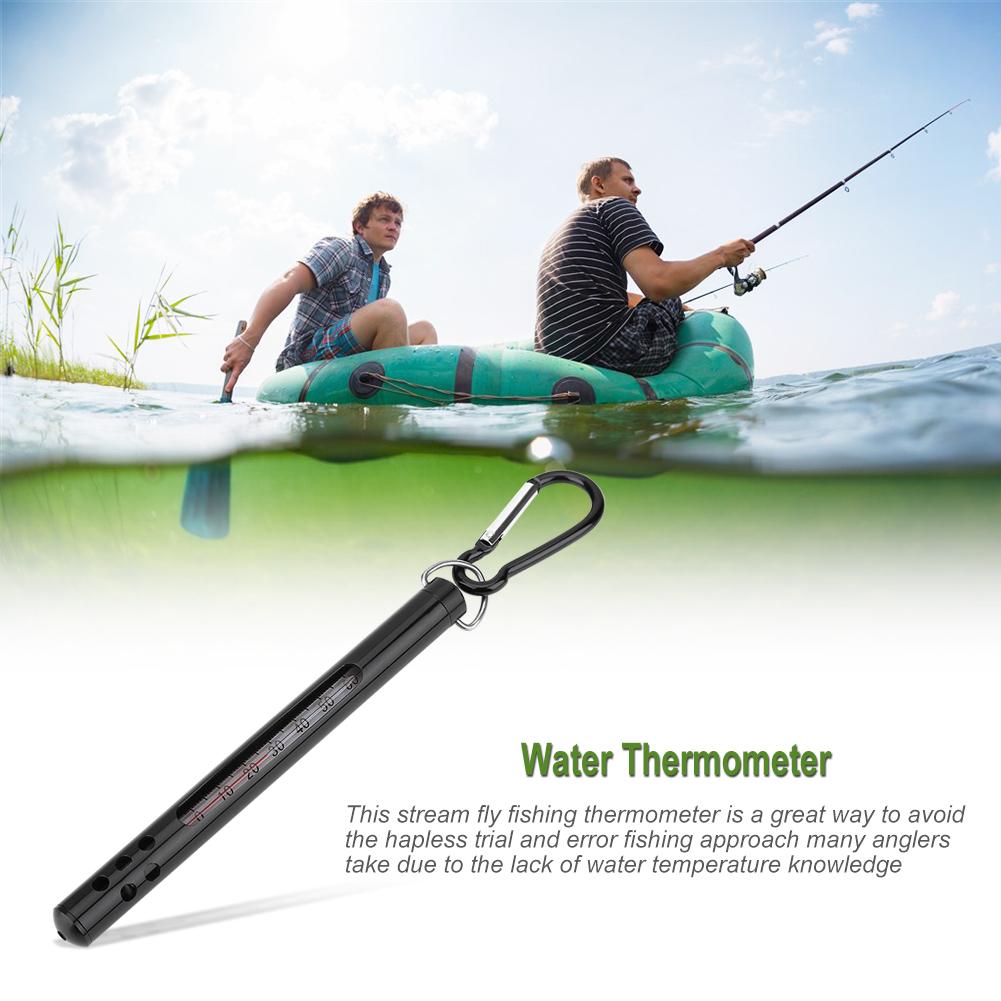 CUTICATE Fischen Thermometer Strom Wasser Thermometer Mit Karabinerhaken F/ür River See