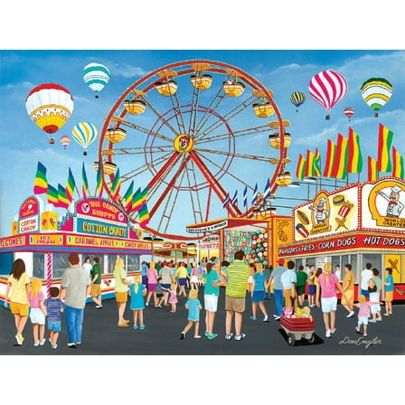 SUNSOUT INC - On the Midway - 300 pc Jigsaw Puzzle by Artist: Don Engler - Finished Size 18" x 24" - MPN# 60346