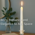 thumbnail image 6 of Stonebriar Unscented 10" Dripless Taper Candles with 7 Hour Burn, 10 Pack, White, 6 of 7