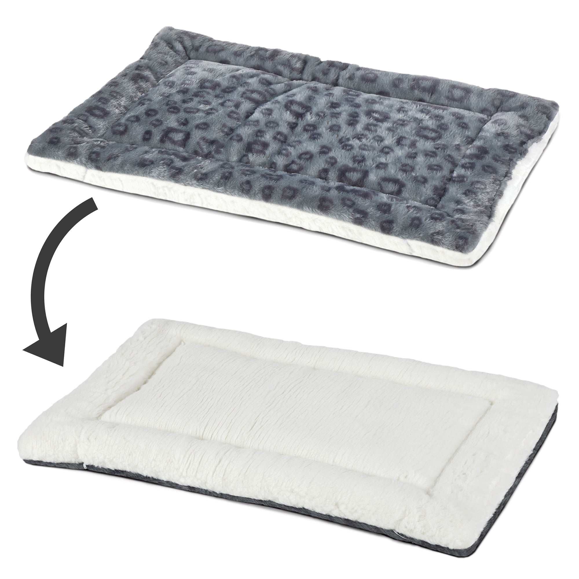MidWest Homes for Pets 48inch Reversible Pet Bed; Great for Extra Large Dog Breeds; Spotted Gray