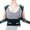 Black, variant on Back Brace For And Upper Spine Support Adjustable Posture Trainer For Neck Shoulder Non Breathable Under
