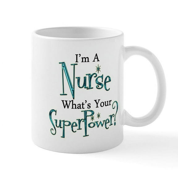 CafePress - Super Nurse Mug - 11 oz Ceramic Mug - Novelty Coffee Tea Cup