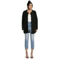 thumbnail image 2 of No Boundaries Juniors' Long Faux Fur Jacket, Size XS-XXXL, 2 of 5
