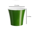 thumbnail image 2 of Decopots Plastic Round Modern Flower Pot with Drainage Planter, Green Gold White, 5.5" (Set of 3), 2 of 6
