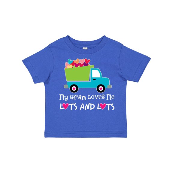 Inktastic Gram Loves Me Grandchild Truck Boys Toddler T-Shirt