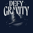 thumbnail image 2 of Junior's Wicked Defy Gravity Witch Hat  Cowl Neck Sweatshirt, 2 of 4
