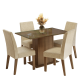 thumbnail image 1 of Juego de Comedor con Mesa y 4 Sillas Madesa Zion MI, 1 of 8