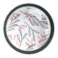 thumbnail image 2 of 4 Pcs Simplistic Leaves Knobs for Kitchen Cabinet Cupboard Dresser Bookcase Drawer Pulls Handles Round Home Decor, 2 of 7
