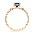 thumbnail image 2 of ANGARA Lab Grown 1 Ct Nature Inspired Blue Sapphire Engagement Ring for Women in 14K Yellow Gold (Size-6mm) | September Birthstone, Anniversary, Jewelry Gift for Women | Lab-Grown Blue Sapphire Ring, 2 of 8