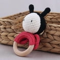 thumbnail image 5 of Juguetes de madera, mariquita, móvil, cochecito, cuna, anillo, sonajero de ganchillo, pulsera chupete, 5 of 5