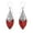 04 - Coral, variant on Coral Red Earrings for Women Dangling in 925 Sterling Silver - Drop Earrings Handmade Birthstone Vintage Boho Jewelry Birthday Christmas Gifts