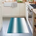 thumbnail image 3 of 2x3 Ft Entryway Area Rug, Ombre Dark Teal Kitchen Rug Runner Washable Floor Mat, Modern Abstract Art Gradient Non Slip Indoor Door Mat Throw Carpet for Bathroom Living Room Bedroom, 3 of 8