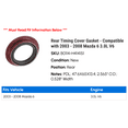 thumbnail image 2 of Rear Timing Cover Gasket - Compatible with 2003 - 2008 Mazda 6 3.0L V6 2004 2005 2006 2007, 2 of 2