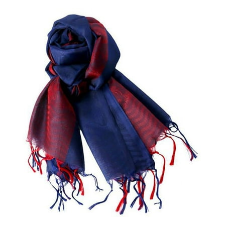 22 x 72 in. Rayon Scarf with Fringes, Multi Color
