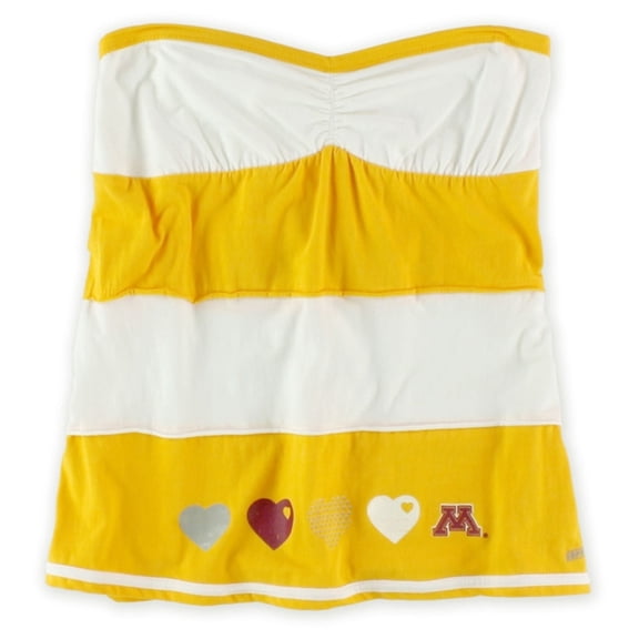 Soffe Womens Lt Gold Minn Graphic T-Shirt, Yellow, Large