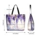 thumbnail image 5 of Disketp Lavender Blooms Window Bolsa Tote Estampada para Mujer, Bolso de Hombro y de Mano para Compras y Viajes, 5 of 8