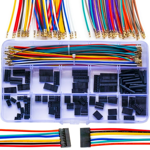Keszoox Dupont 2.0mm Cable Connector Kit 24AWG Premium Pre-Crimped Cables