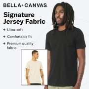 BELLA+CANVAS Adult Unisex Short Sleeve Crew T-Shirt – Black Large Cotton Tee for Crafting, Personalization, Tie Dye & Everyday Wear