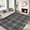 Gray, variant on Washable Area Rug 9x12ft Modern Tartan Plaid Non-Slip Low Pile Rug, Machine Washable Soft Stain Resistant Carpet for Living Room Bedroom Playroom