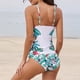 thumbnail image 3 of Gibobby Traje de baño sexy de una pieza Trajes de baño divididos para mujer Trajes de baño de dos piezas Conjunto de bikini de talle con parte superior d(Blanco,XL), 3 of 4