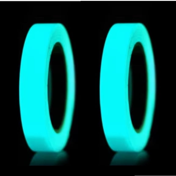 Lindmeyers Glow In The Dark Luminous Adhesive Tapes, Blue, 10 ft