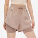 thumbnail image 1 of TaTaai Women High Waist Solid Sports Shorts Double Layer Anti-Exposure Stretch Elastic Waist Drawstring Zipper Pocket Quick Dry Yoga Running Shorts Gift, 1 of 6