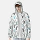 thumbnail image 2 of Fotbe Winter Art Blue and Black Moose Chaqueta con Protección Solar UPF 50+ para Hombre y Mujer, Camisa con Capucha y Bolsillos-Medium, 2 of 7