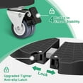 thumbnail image 4 of Plant Caddy with Wheels Heavy Duty, 15-21" Adjustable Plant Stand with Wheels, Large Plant Dolly Cart for Vertical Garden Tower, Vertical Planters, Patio Umbrella Base, Plant Pots, Trash Can (Black), 4 of 7