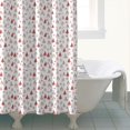 thumbnail image 4 of Red Christmas Tree Pattern Shower Curtain 72"x84" ,Bathroom Decorative Shower Curtains Set with 12 Hooks,Modern Waterproof Washable Shower Curtain, 4 of 6
