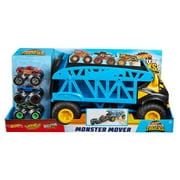 Hot Wheels Monster Truck Monster Mover with 3 Trucks Bundle