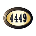thumbnail image 1 of 15 in. Edgewood Oval Do It Yourself Kit Lighted Address Plaque in Oil Rub Bronze Frame Color, 1 of 1