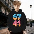 thumbnail image 2 of NordicNest Boys Pullover Hoodie Soft Casual Sweatshirt For Kids Youth Athletic Jacket With Pocket Boys 12-14 Clothes, 2 of 4