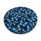 thumbnail image 1 of Disketp Blue Butterfly Funda Redonda para Taburete, Funda de Cojín para Silla de Bar Suave y Elástica-13 inch, 1 of 7