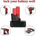 thumbnail image 4 of 2pcs M12 Battery Top Plastic Case Replacement, Cover Only, For 48-11-2411 M12 Li- 4.0-6.0ah Battery, 4 of 5