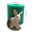 thumbnail image 6 of GENEMA 3D Silicone Rabbit Cake Decorative Mold Easter Rabbit Animal Modeling Candle Mold Gypsum Resin Mold, 6 of 10