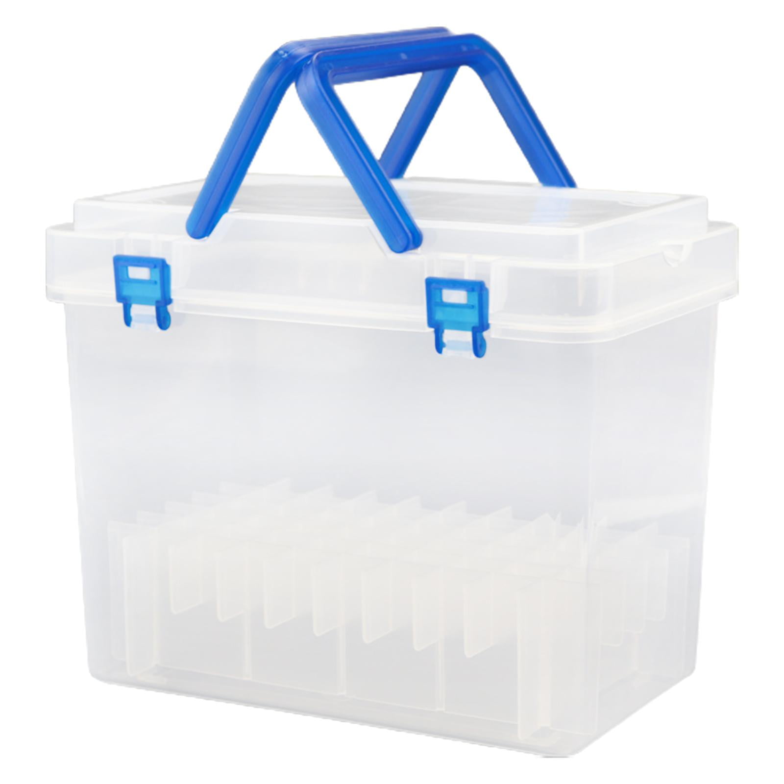 Marker Pen Carrying Case Marker Holder Transparent Multifunctional Marker Pen Organizer Case Pencil Organizer Handheld Box Brush Pen Case 48 Slot