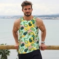 thumbnail image 6 of Logiee Avocado Print Men's Workout Tank Top,Quick Dry Workout Tank Top,Gym Muscle Tee,Fitness Bodybuilding Sleeveless T Shirt-Medium, 6 of 7