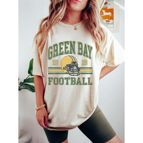 Green Bay Football Men's Shirt, Green Bay Women's Gift, Retro Green Bay Football Tee, Vintage Football Gifts