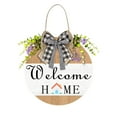 thumbnail image 2 of GeBuSn Garden Welcome Sign Circular Door Hanger For A Warm Welcome Ideal For Homeowners Who Unique Decor 11.81x11.81in/30x30cm (B), 2 of 5