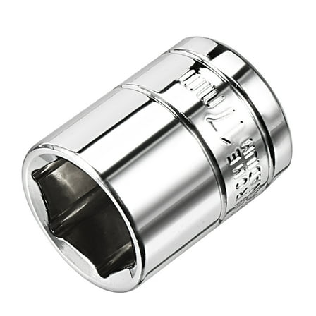 Uxcell 3/8-inch Drive 17mm 6-Point Shallow Socket, Cr-V Steel