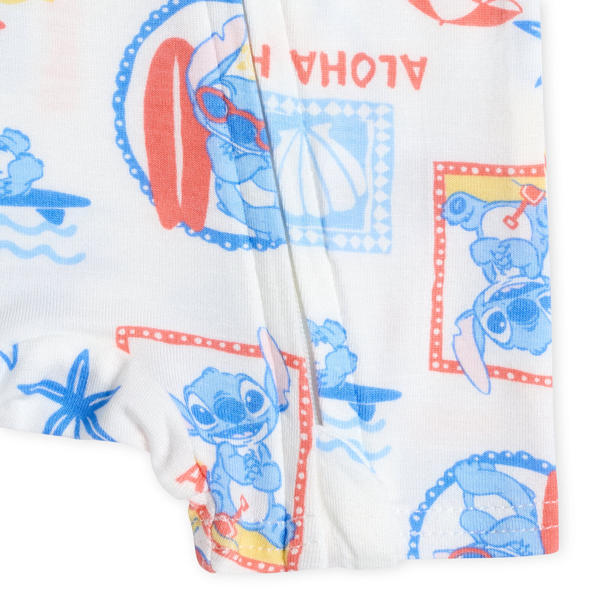 Disney Lilo and Stith Baby Boys Printed Viscose Romper Shortie, Sizes NB-24M