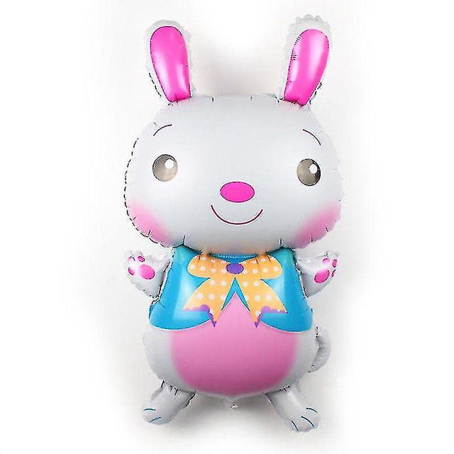 6 uds conejo regalo de Pascua niños gran línea de dibujos animados amigos globo de papel de aluminio para fiesta de cumpleaños 94*50cm