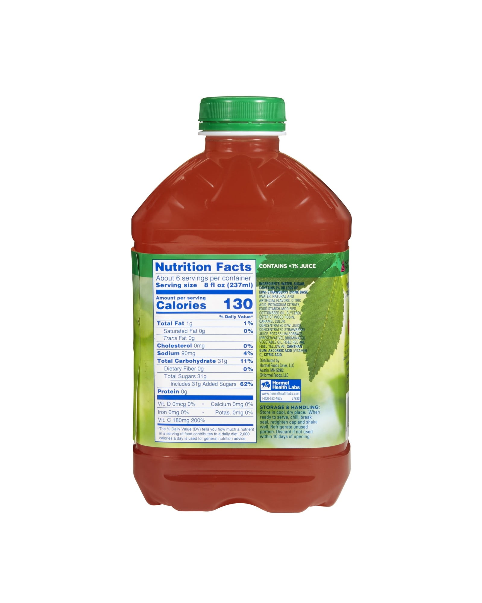 Hormel Food Services Thick & Easy Thickened Beverage: Kiwi Strawberry, 48 oz, Nectar Consistency, 6 Count
