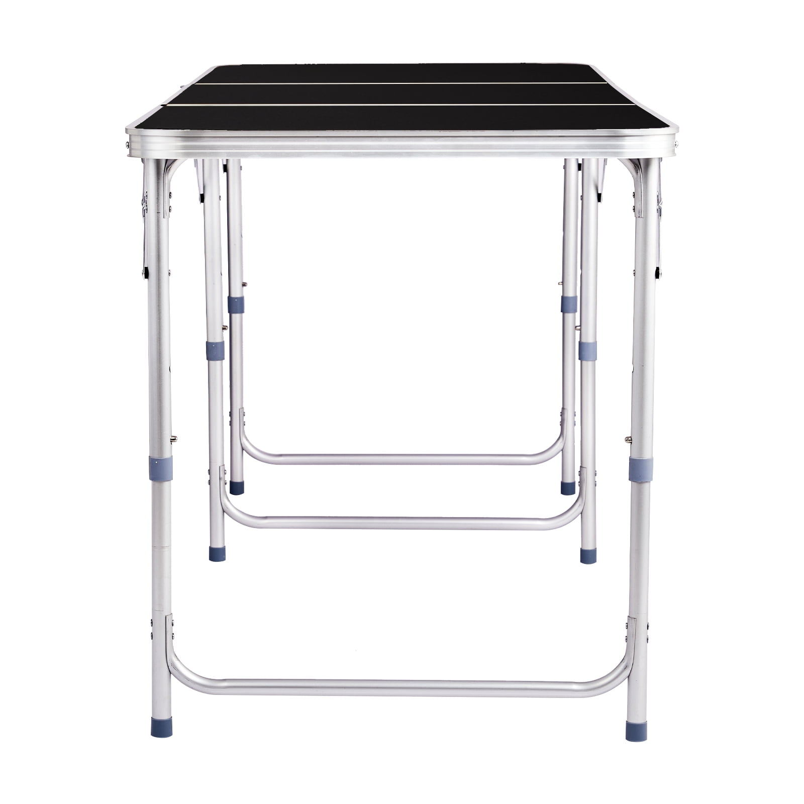 6Ft Aluminum Alloy Folding Table, Portable, Durable, for Family Reunions, Picnics, Camping black