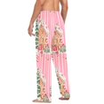 thumbnail image 3 of FORMRS Mens Pajama Pants with Pockets Sleepwear Lounge Bottoms Sizes S-2XL, Brown Gingerbread House, 3 of 7