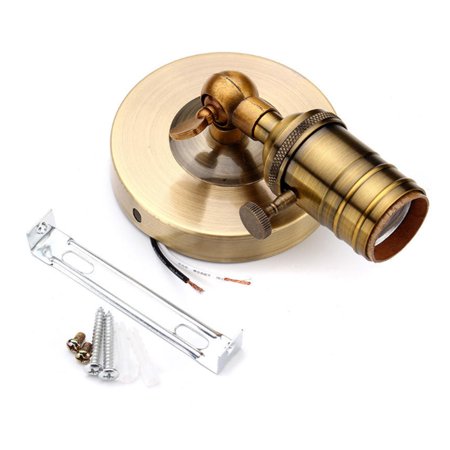 Modern Vintage Wall Lamp Bulb Holder Socket Sconce Hard Wired