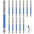 thumbnail image 1 of 12 Pieces Magnetic PH2 Phillips Screwdriver Bits Set 3.5 Inch Long Anti Slip Cross Head Electric Screwdriver Bits Set 1/4" Hex Shank (PH2 x 90MM), 1 of 6