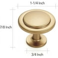thumbnail image 3 of Ravinte 30 Pack Brushed Nickel Cabinet Pulls 1-1/4 inch Kitchen Drawer Pulls Cabinet Door Handles Knobs for Dresser, 3 of 10