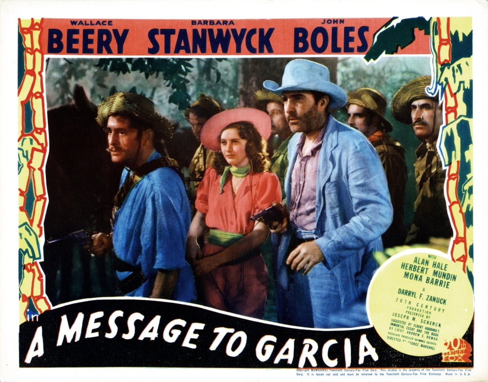 Romeo And Juliet English Essay A Message To Garcia Center From Left Barbara Stanwyck John Boles Tm Copyright Th Century Fox Film Corpcourtesy Everett Collection Movie Poster English Essay Question Examples also How To Write A Thesis Statement For An Essay A Message To Garcia Center From Left Barbara Stanwyck John Boles Research Paper Essay Topics