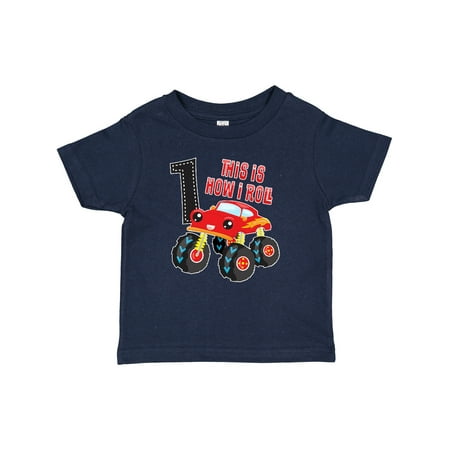 

Inktastic Monster Truck How I Roll 1st Birthday Gift Baby Boy T-Shirt